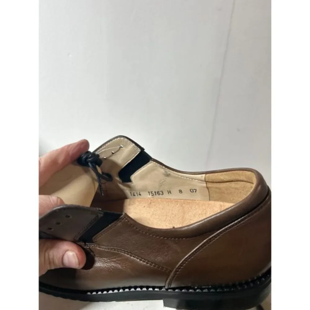 Vintage Hartjes Men's Terracotte Brown Leather Derby 15163‎ - Picture 3 of 4